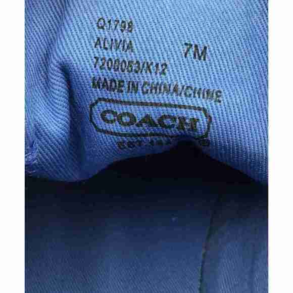 Coach Alivia Canvas Leather Comfort Sneakers - Picture 5 of 7